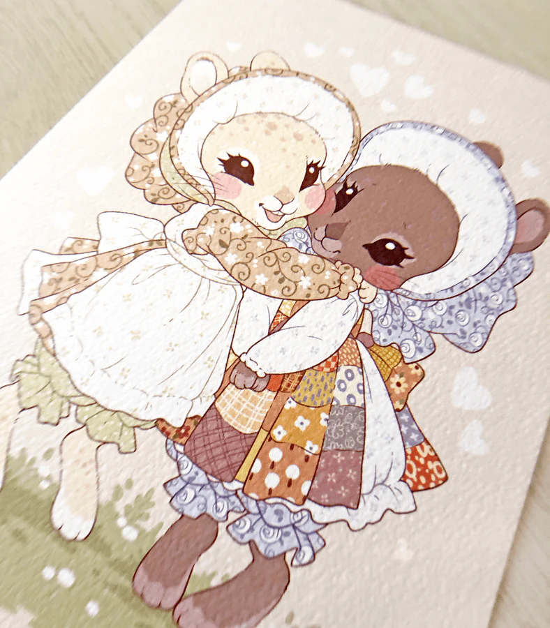 Best Bunny Buds Textured Print - Image 3