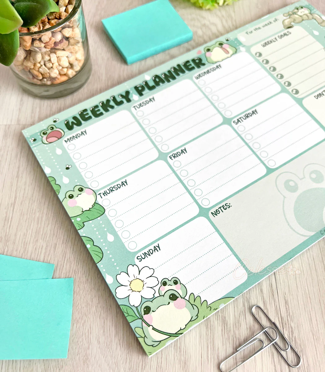 Blobfrogs Weekly Planner Notepad - Image 3