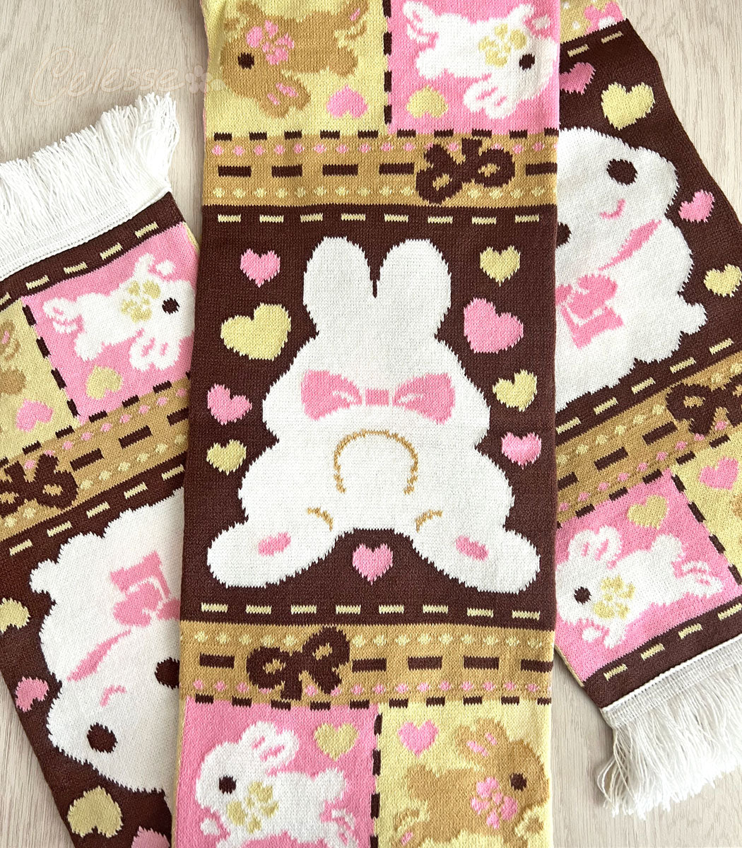 Bunny Patches Knit Scarf - Image 3