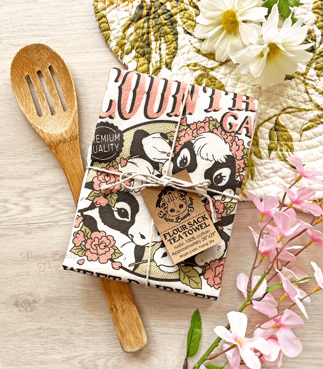Dairy Feed Flour Sack Tea Towel - Image 3
