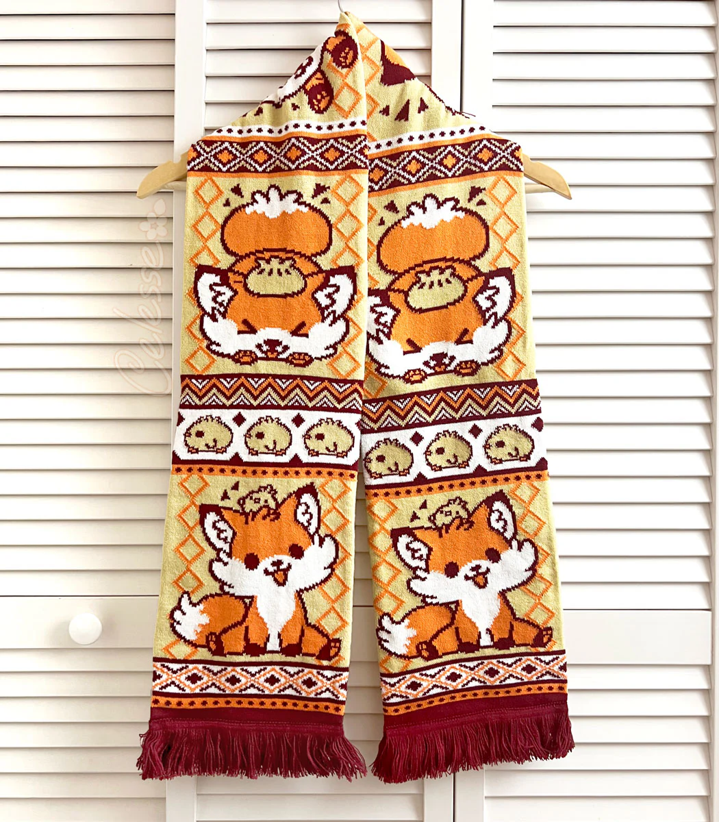 Doki Fox Knit Scarf - Image 3