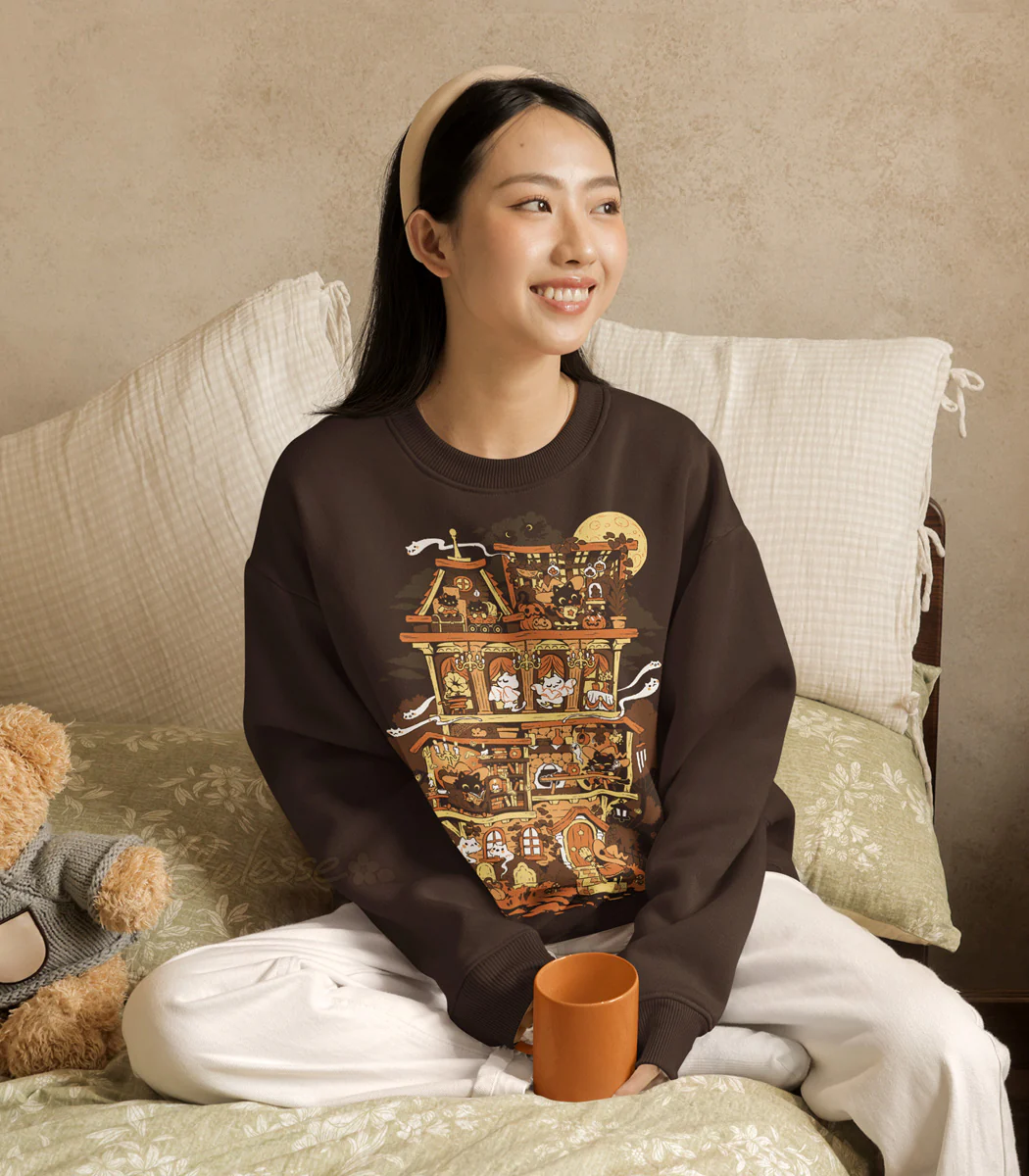 Halloween Haunted Home Sweatshirt - Image 2