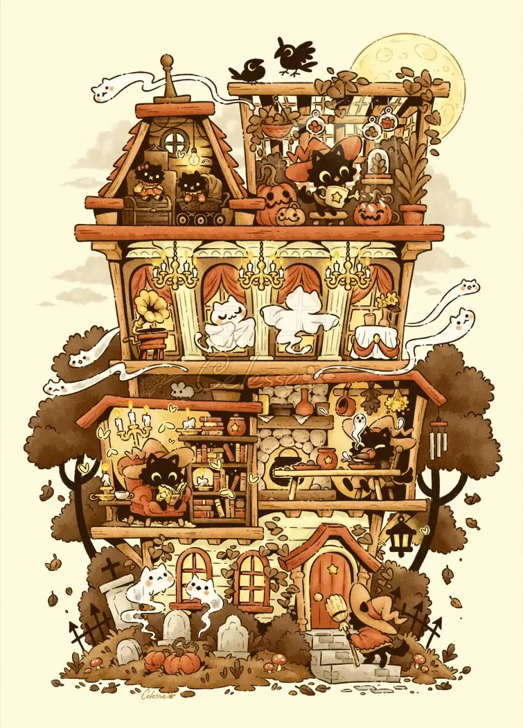 Halloween Haunted Home Sweatshirt - Image 4