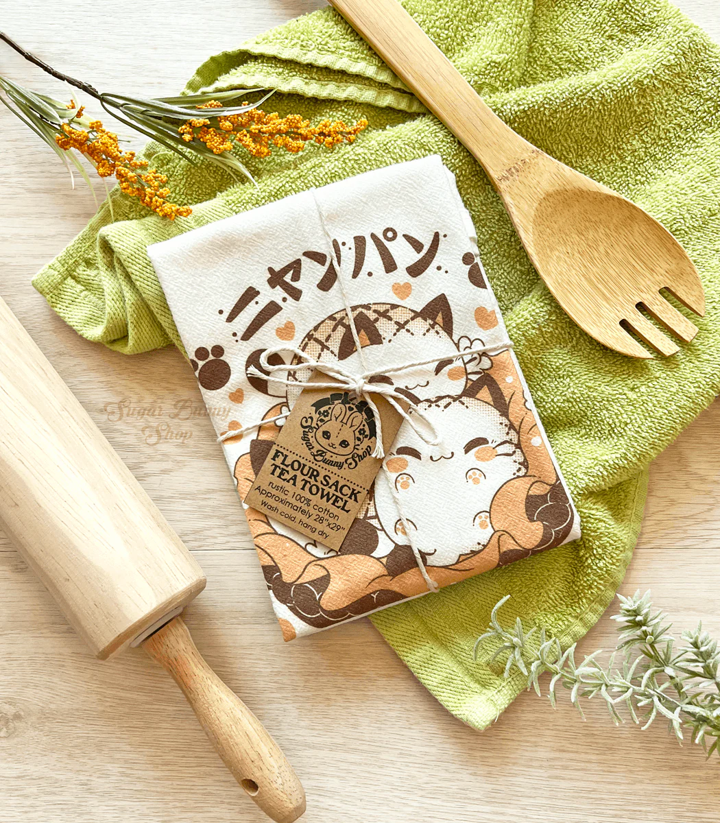 Nyanpan Bakery Flour Sack Tea Towel - Image 3