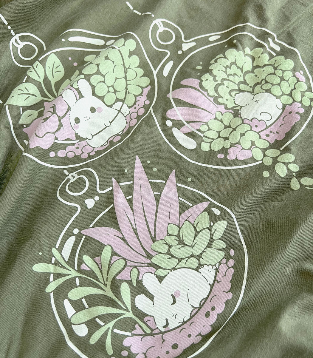 Plant Terrarium Bunnies Shirt - Image 3