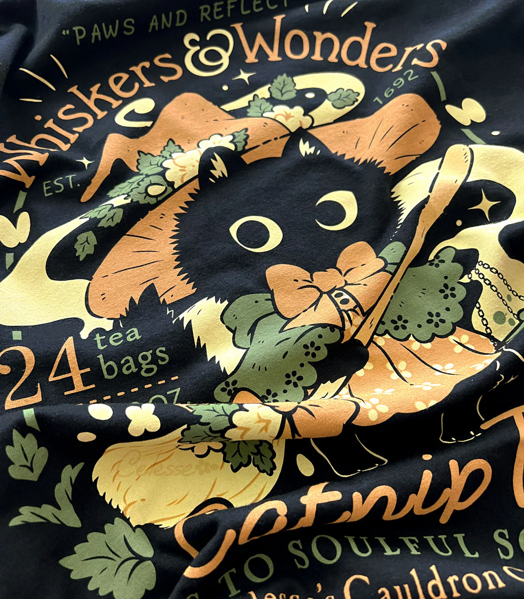 Whiskers & Wonders Catnip Tea Shirt - Image 3